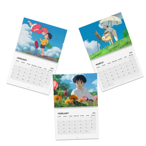 2025 Ghibli Calendar Etsy