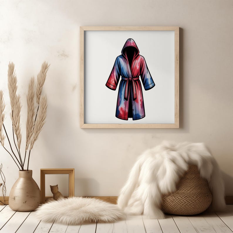 Boxing Robe Drawing 30 Boxing Clipart Watercolor Bundle, Boxing Gloves, Ring, Punching Bag ...