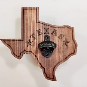 Texas Wall Mounted Bottle Opener