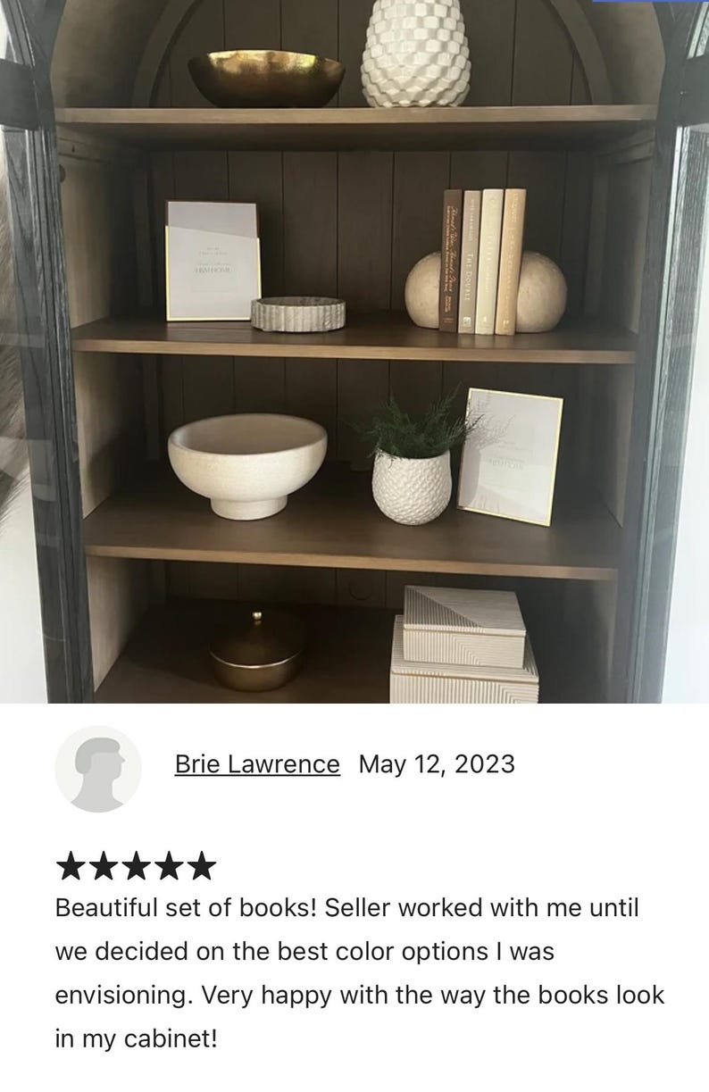 Monochromatic Stack of Books, Brown Home Decor Books With Beige Tones