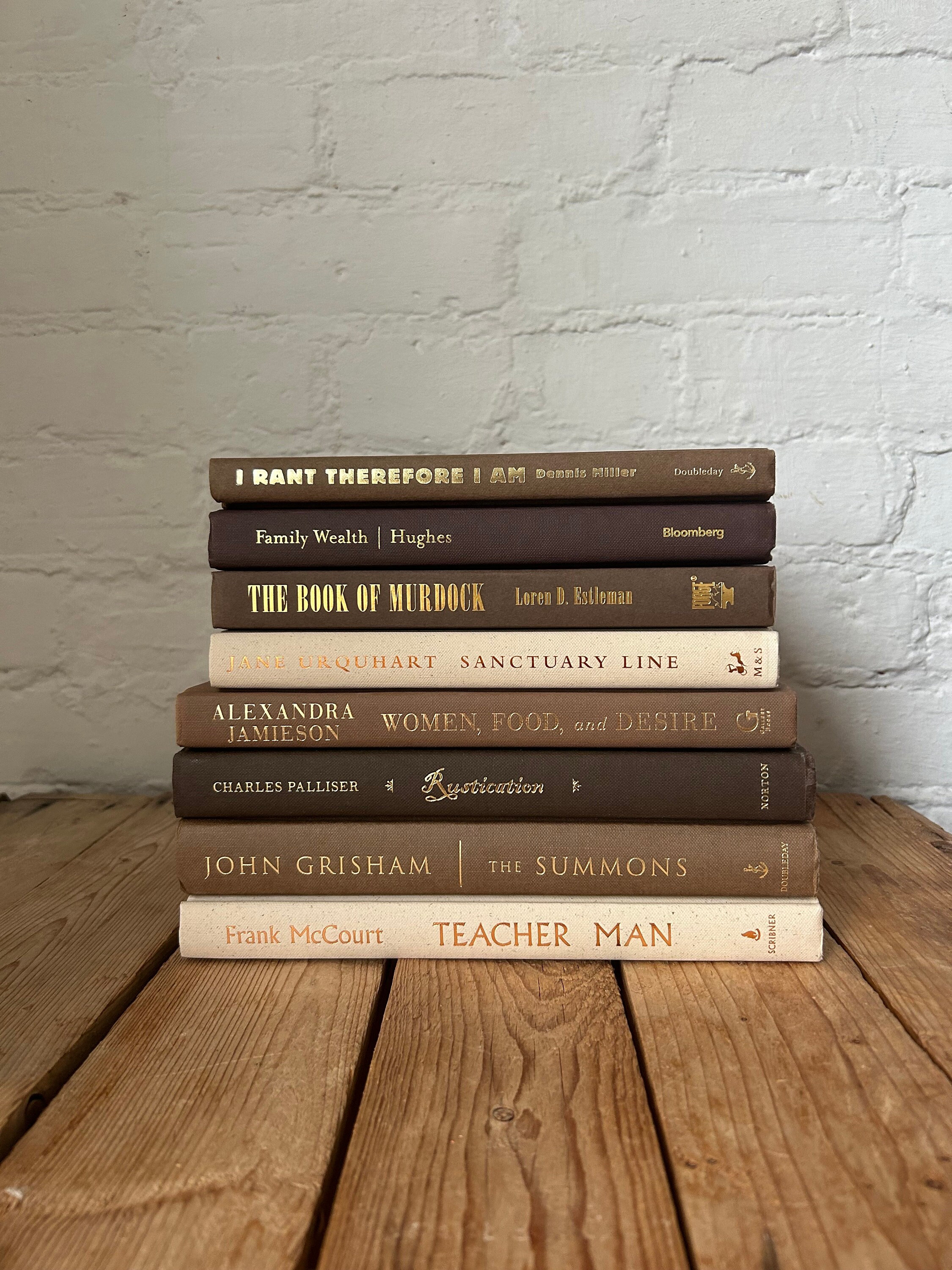 Neutral Books for Home Staging and Styling, Cream and Tan Books for ...