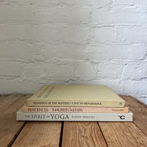 3 vintage coffee table book bundle! Set of 3 coffee table books in grey, beige, and sage tones, neutral coffee table books, table decor set