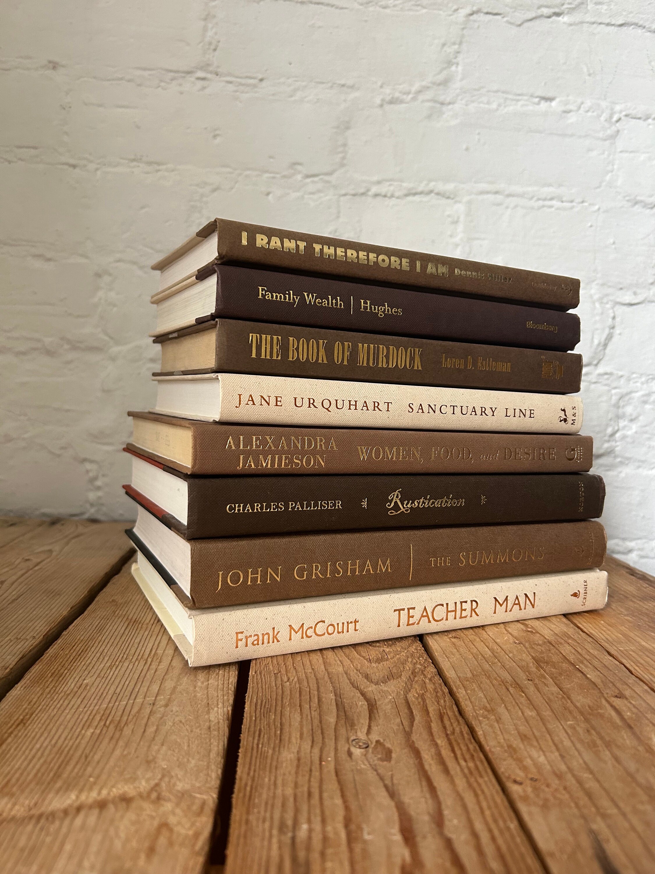 Neutral Books for Home Staging and Styling, Cream and Tan Books for ...