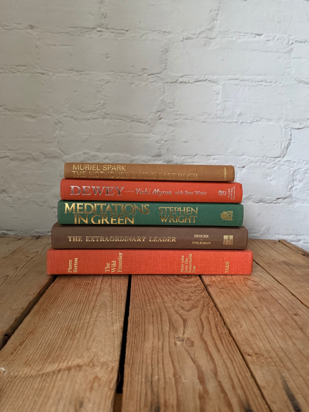 Fall Book Stack Fall Book Decor Decorative Display Books for Etsy