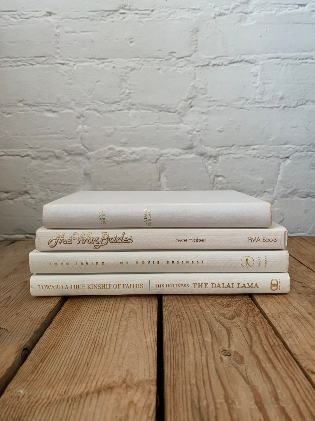 White Styling Books Decorative Books for Home Decor and Styling