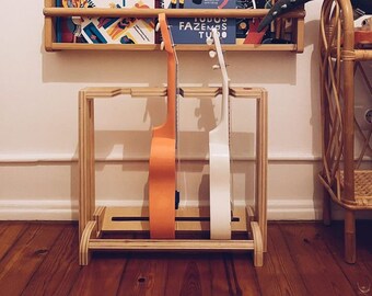 Rack for multiple small guitars, stand for small guitars, hanger, support, music instruments, wooden stand ukulele