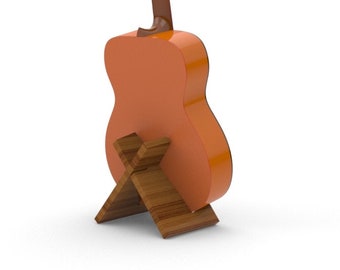 Single Rack for guitar, stand for guitars, hanger, support, music instruments, wood stand