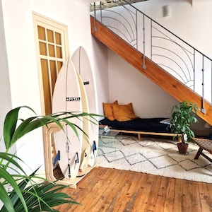 Vertical Surf Rack, Surf Hanger, Multiple Surfboard Stand, Rack for Surfers, Wood Stand, Surfer Gift, Surfshop, Surf Item, Surf Stuff