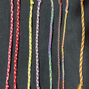 Custom/Kumihimo/friendship/bracelets/string/personalized