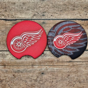 Detroit Red Wings Car Coaster Set |  LGRW (Set of 2)