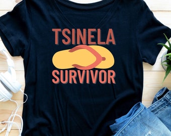Funny Filipino Short Sleeve Tee for Pinoy Filipina Filipinx Tsinela Survivor T-Shirt