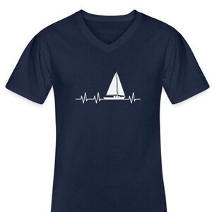 Heartbeat Sailing T-Shirt Digital Sailing Pics SVG/PNG Cut File and quote vector digital sublimation, wallart, t-shirts, mug, png, svg. image 3