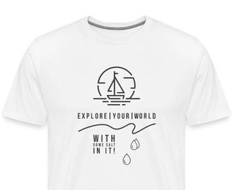 Sunset Sailing | Unisex Heavy Cotton Tee | Sailboat Oceanview