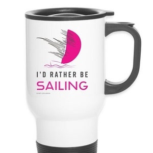 Id rather be sailing Digital Pics SVG/PNG Sailing t-shirts, Cut File and quote vector digital sublimation, wallart, t-shirts, mug, png. image 1