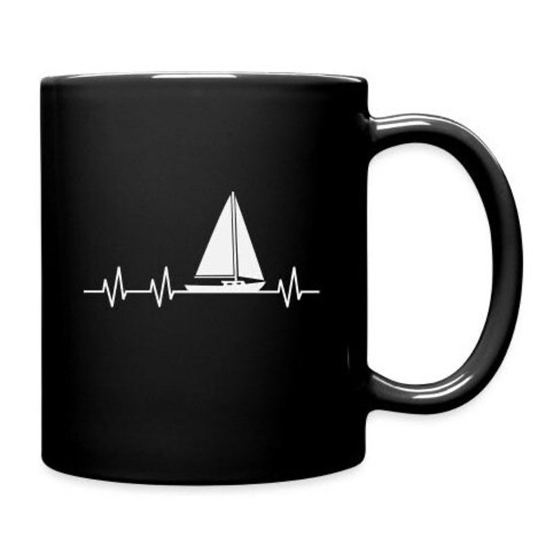Heartbeat Sailing T-Shirt Digital Sailing Pics SVG/PNG Cut File and quote vector digital sublimation, wallart, t-shirts, mug, png, svg. image 1