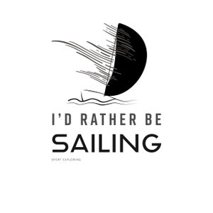 Id rather be sailing Digital Sailing Pics SVG/PNG Cut File and quote vector digital sublimation, wallart, t-shirts, mug, png, svg, grey image 6