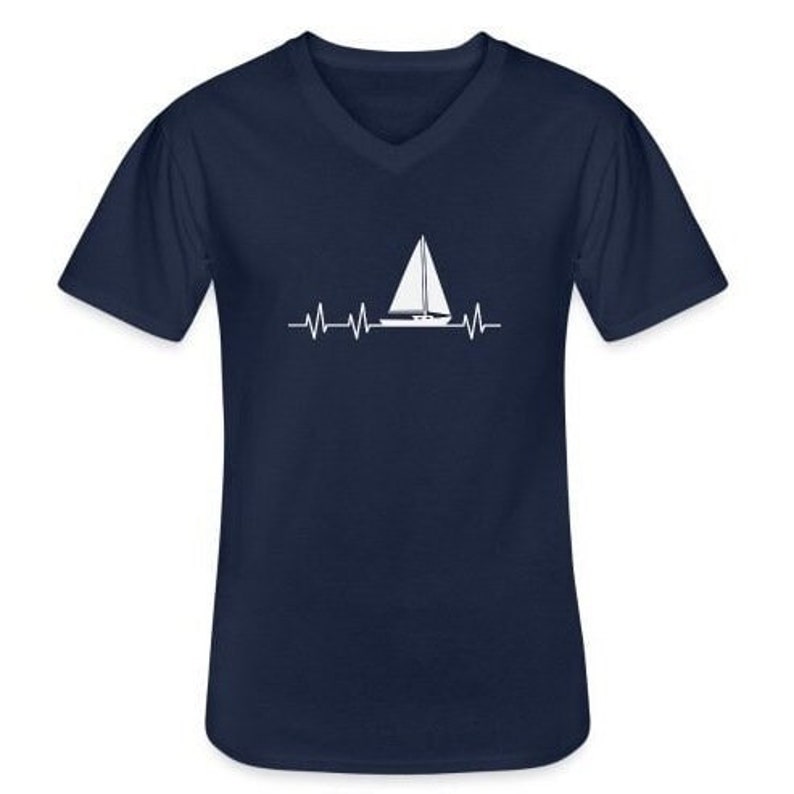 Heartbeat Sailing T-Shirt Digital Sailing Pics SVG/PNG Cut File and quote vector digital sublimation, wallart, t-shirts, mug, png, svg. image 3