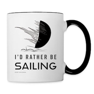 Eu prefiro estar velejando - Imagens Digitais de Vela SVG/PNG - Arquivo de Corte e vetor de citação sublimação digital, arte de parede, camisetas, caneca, png, svg, cinza