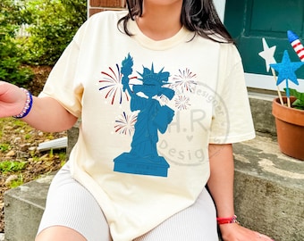 Patriotic Helga SVG PNG | 4th of July Cartoon Design | Funny Independence Day Shirt Transfer | Retro 90s Cartoon America Graphic