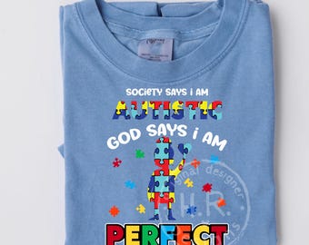 Autism Awareness PNG Set | Boy Girl Matching Shirt Design (Digital Download)