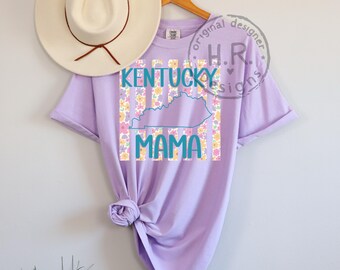 Custom Floral State Mama PNG | Personalized Nana Mimi Gigi Design (Digital Download)
