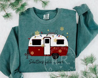 Shitters Full Clark Christmas Camper PNG | Funny Vacation Quote (Digital Download)