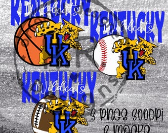 Kentucky Wildcats PNG | UK Basketball, Baseball, Football (Digital Download)