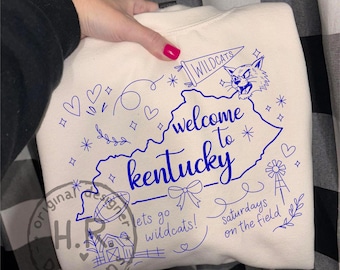 Kentucky Wildcats Doodle PNG SVG | Game Day Clipart (Digital Download)