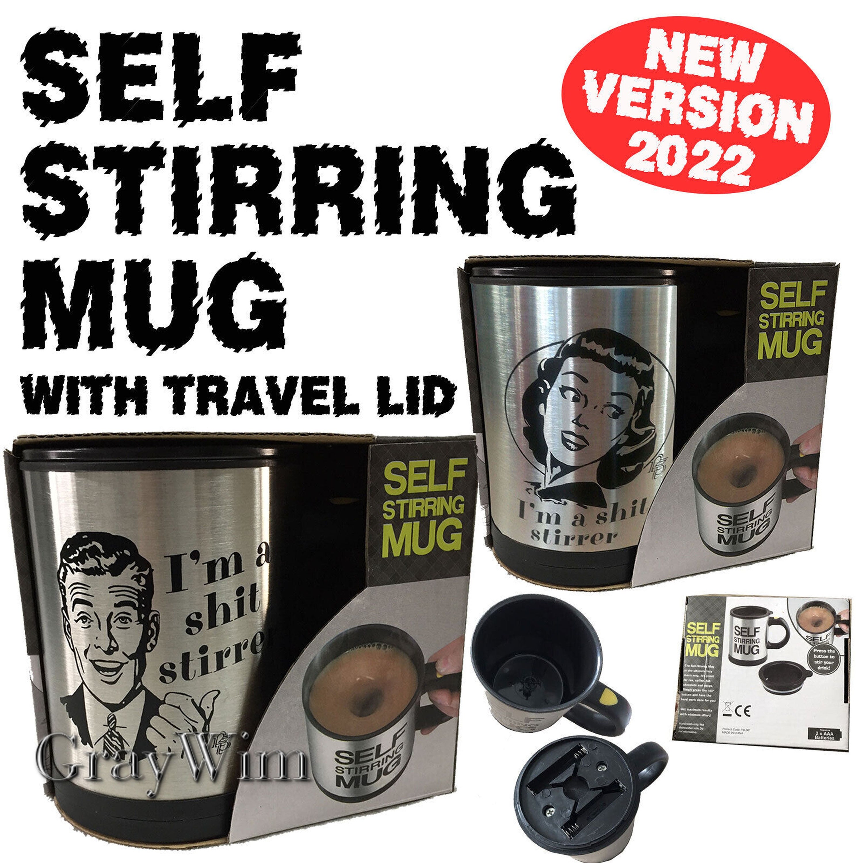 Self Stirring Coffee Mug - Gifteee Unique & Cool Gifts