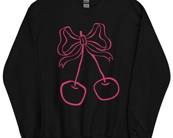 Bow & Cherry Sweatshirt – Sweet, Stylish, and Totally Unique