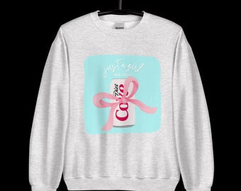 Just a Girl Who Loves Diet Coke Sweatshirt – Cozy, Cute, and Perfect Unisex Sweatshirt
