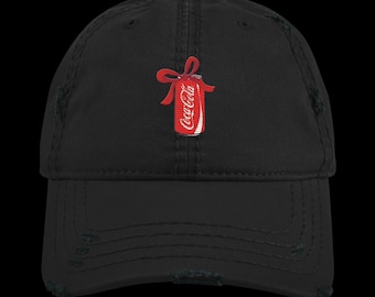 Coke Love Affair Distressed Hat-Trending, Bestseller, Embroidered