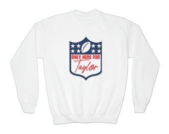 Taylor Era - Super - Bowl - Youth Crewneck Sweatshirt (Only Here For Taylor)