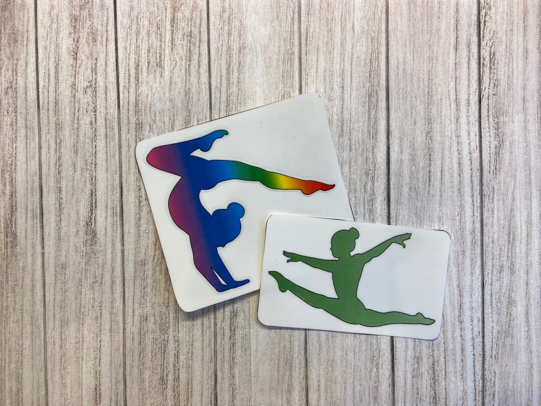 Gymnast Decal Water Bottle Sticker Etsy