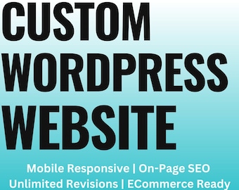 Custom Wordpress WebSite, Website Design, Wordpress Web Design, Small Business WebSite Design, WooCommerce Website, Web Development