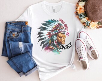 Esto no es jefe camiseta nativo americano indio gráfico vintage camisa divertida leyenda camiseta Gen Z Slang camiseta regalo para mejor amigo de gran tamaño