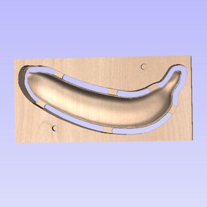 3D Banane CRV Datei für die CNC - kein physisches Produkt