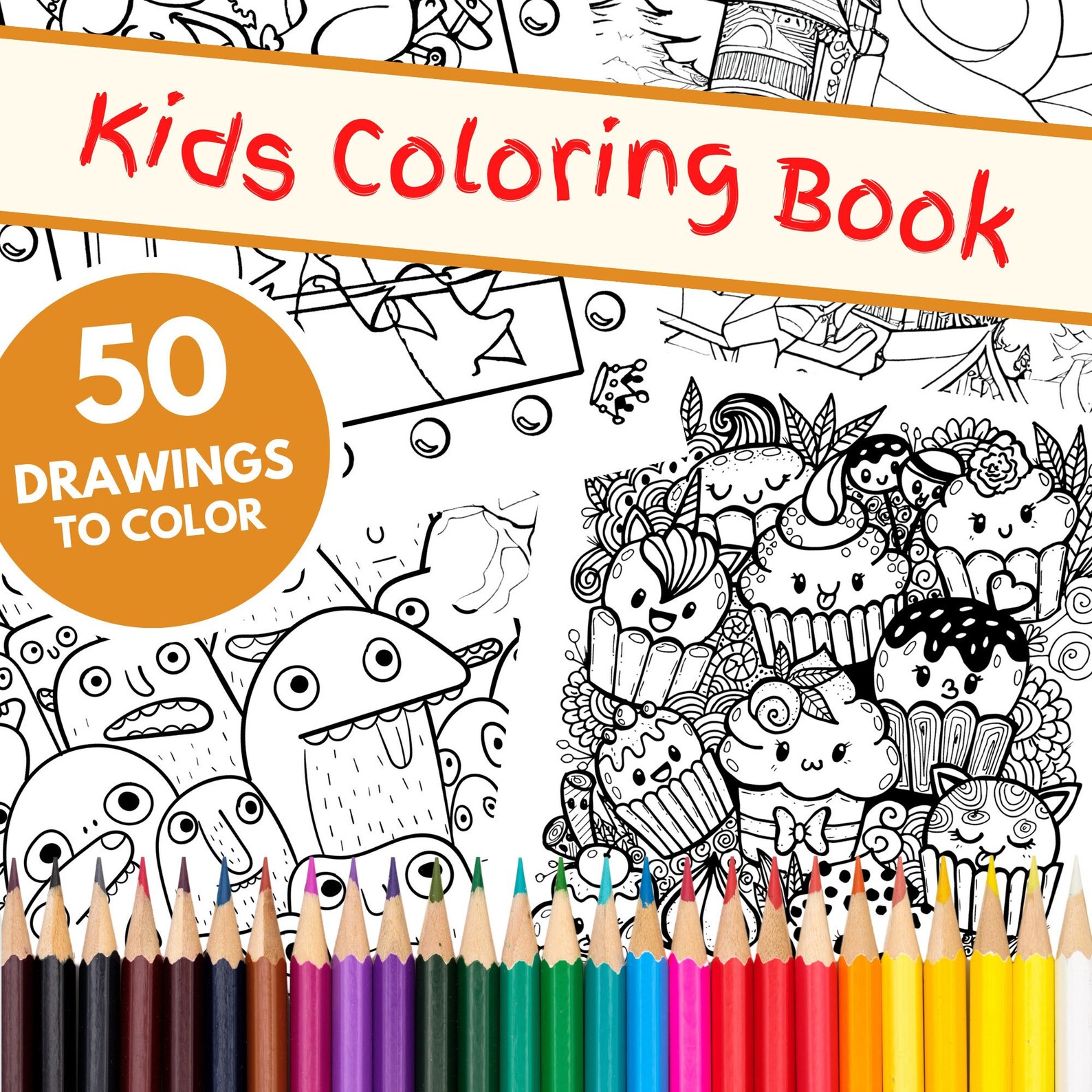 Kids Coloring Pages Printable | 50 Coloring Pages | Printable Page