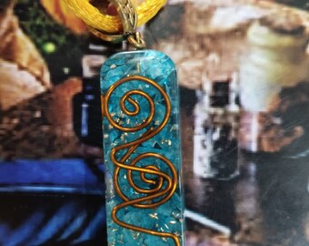 Handmade Blue Kaamakhya Most Powerful Blessed Love Attraction Pendant Wicca | Most Powerful & Divine Wealth Peace Pendant