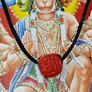 Hindu God Hanuman Temple Balaji Powerful Locket Protection from Evil Black magic