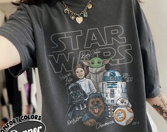 Disney Star Wars png, Disney Star Wars-personages png, Star Wars peutershirt, Disney-gezinsuitje png-cadeau