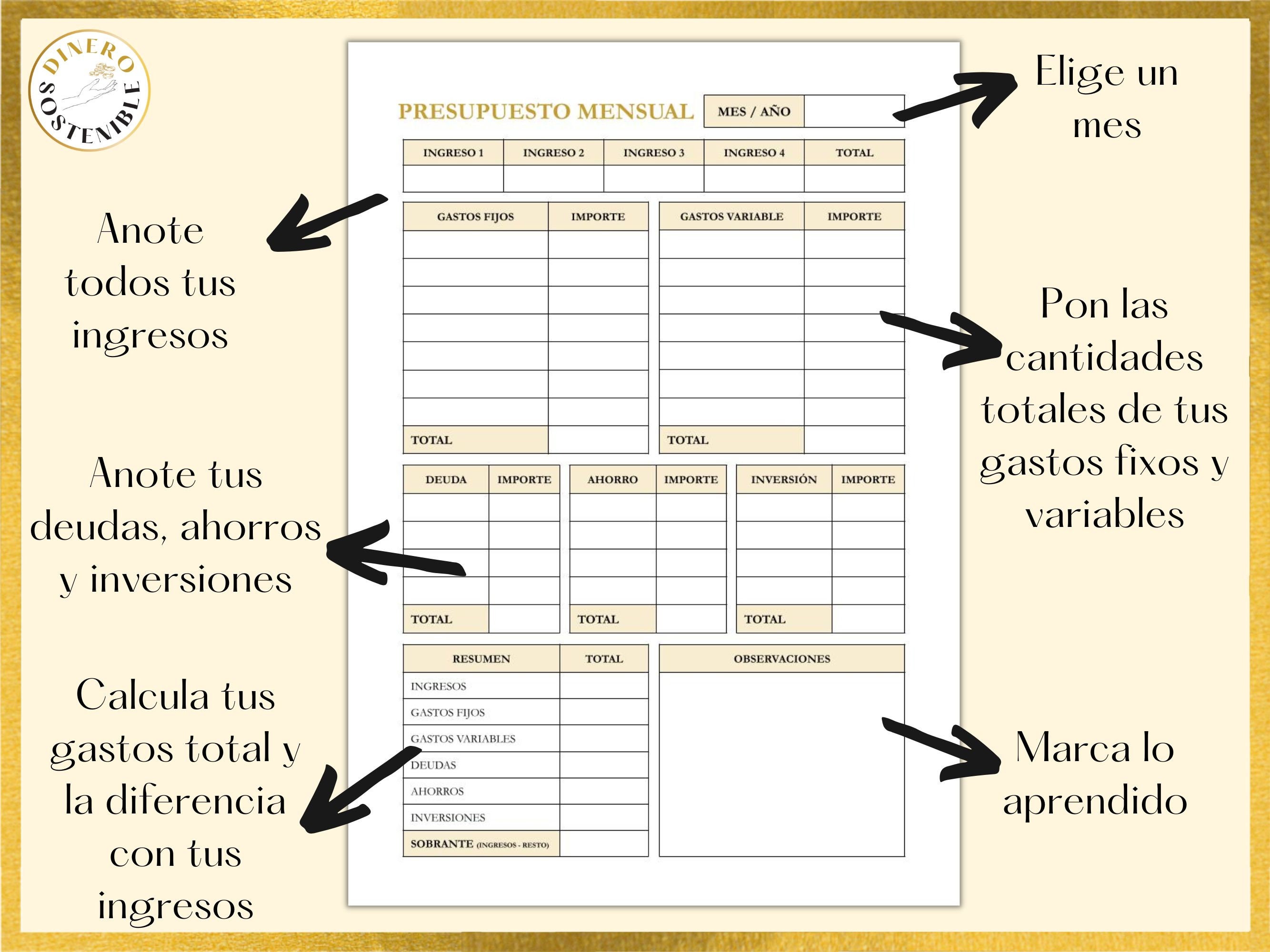 Printable Monthly Budget Budget Planner Budget Journal Budget