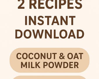 Healthy Homemade Milk Powder – Vegan, Sugar-Free, and Dairy-Free | Oat & Coconut Blend