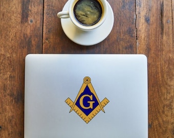 Freemason Sticker, Masonic, Masonic Decal, Masonic Sticker, Freemason Decal, Freemason Car Sticker, Masons gift, Square and Compass Sticker,