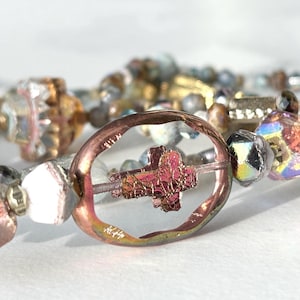Transparent Cross Beaded Bracelet Set| Christian Jewelry Bracelets