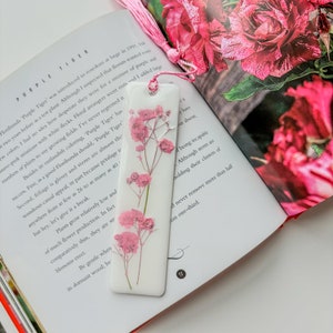 Handmade floral resin bookmarks – Handmade Unique Gift-Floral Resin Bookmark Set – Beautiful Bookmarks for Book Lovers