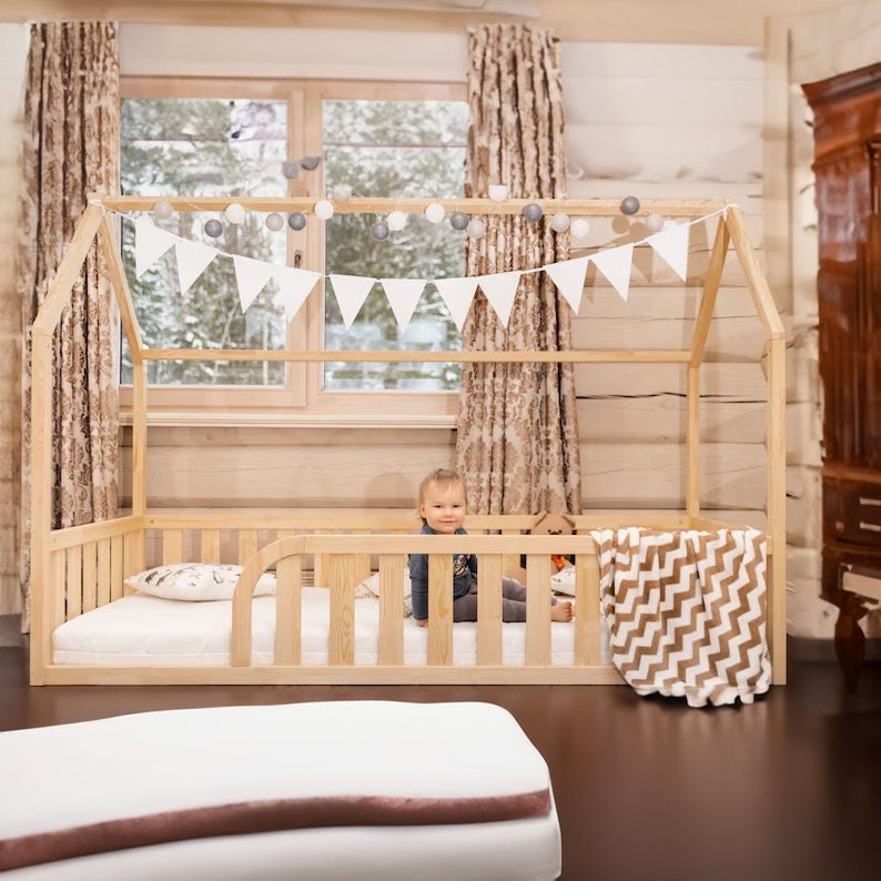 Montessori Bed Toddler Bed House Floor Bed Platform Bed Toddler Bed