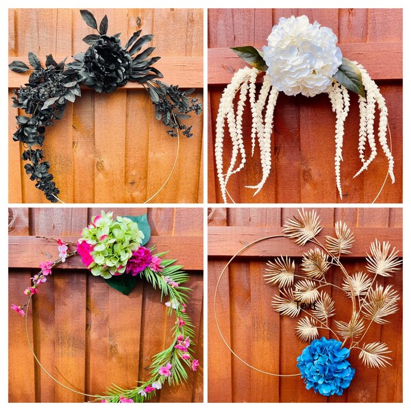 Gold Ring Wreath Etsy