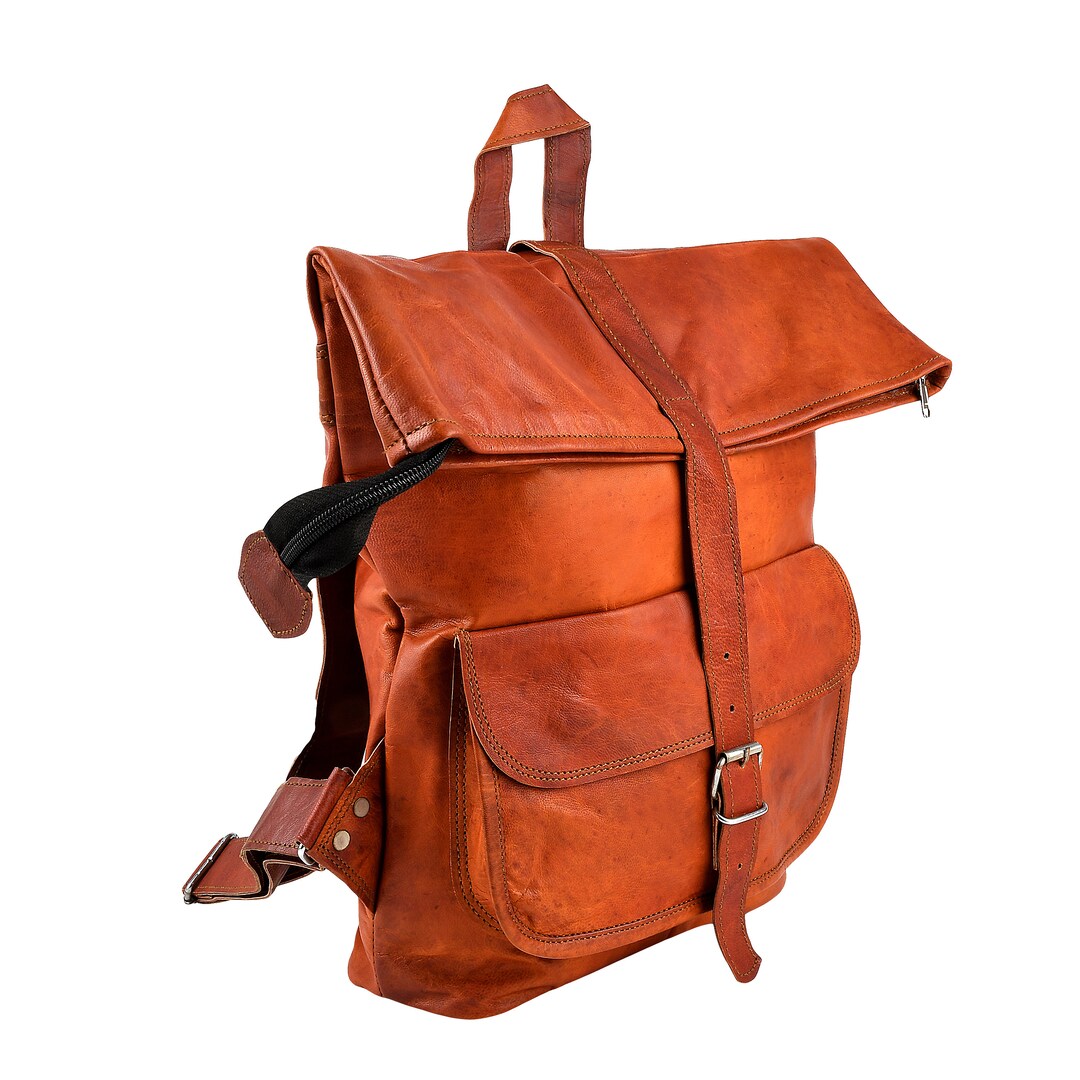 Handmade Leather Backpack: Pure Leather Rucksack, Travel Bag - Etsy