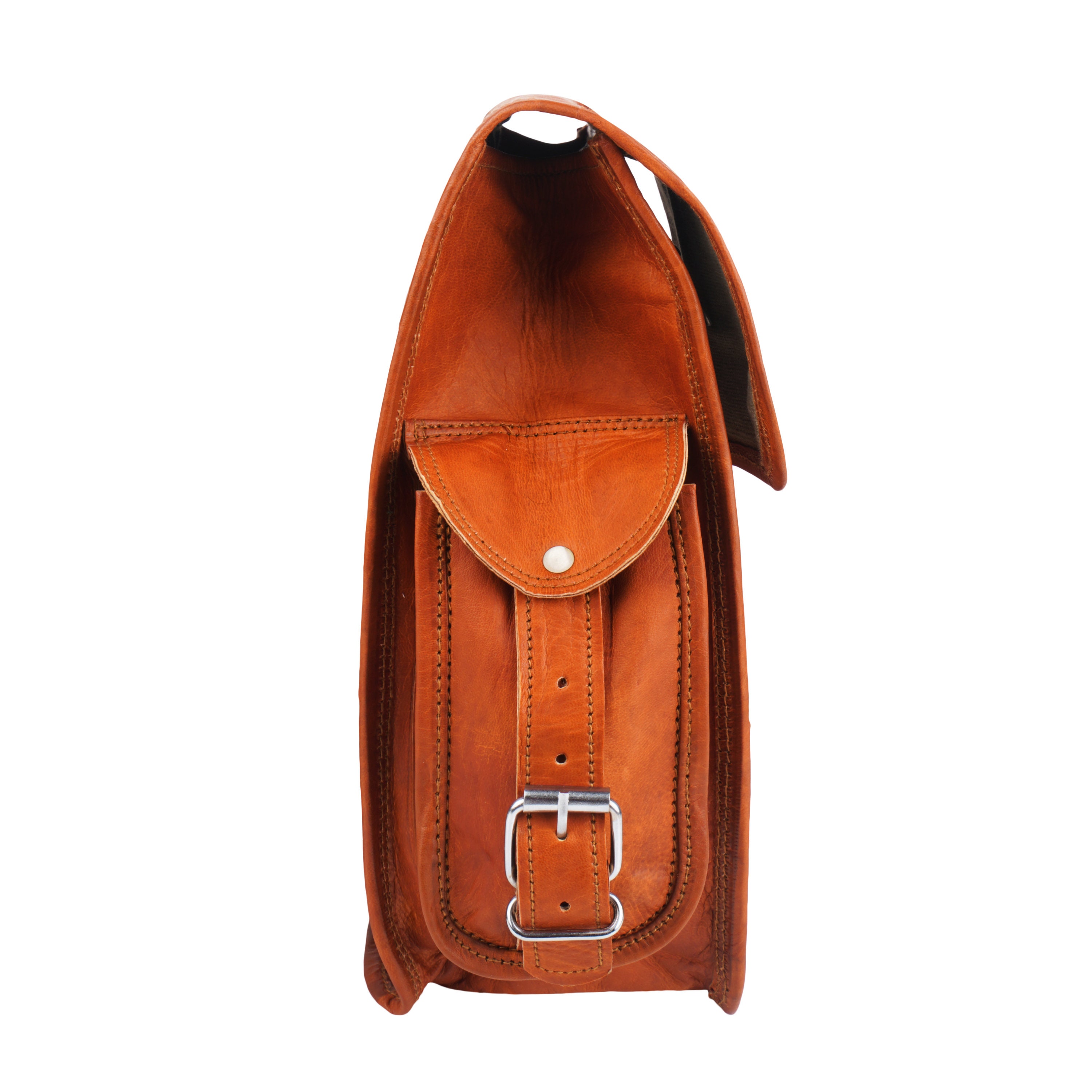 Handmade Leather Rucksack Backpack, Daily Use Travel Bag With Roomy ...